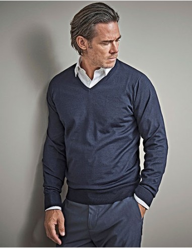 T-6001-Mens V-Neck Sweater